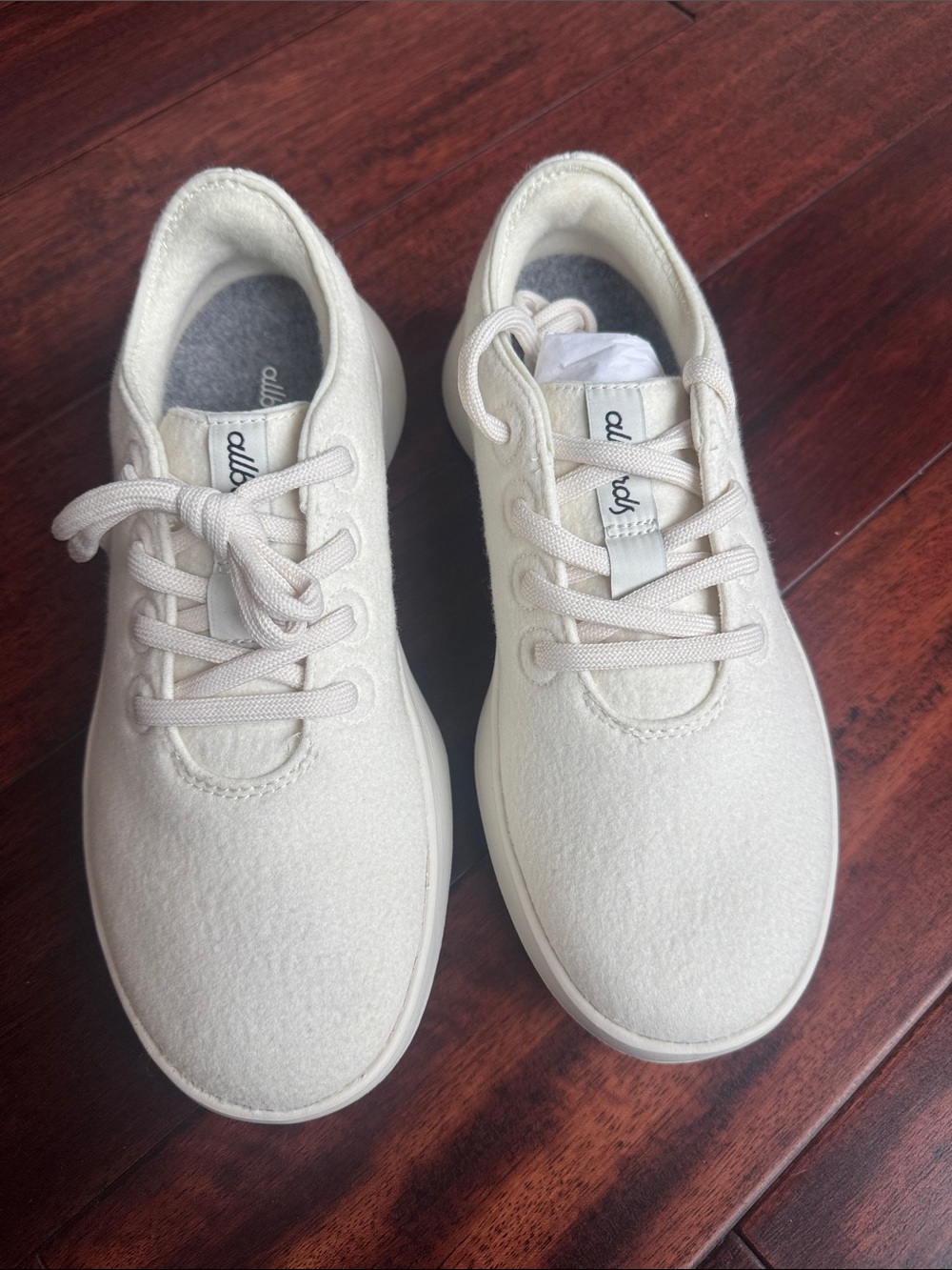allbirds Off-White Wool Low-Top Sneakers